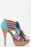 Sandalias Tacón Multicolor