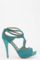 Sandalia Tacón Aguamarina