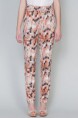 Pantalón Estampado Alto